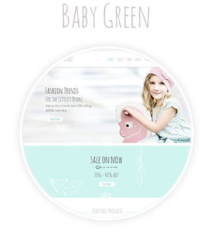 Baby Green Colored Theme Demo