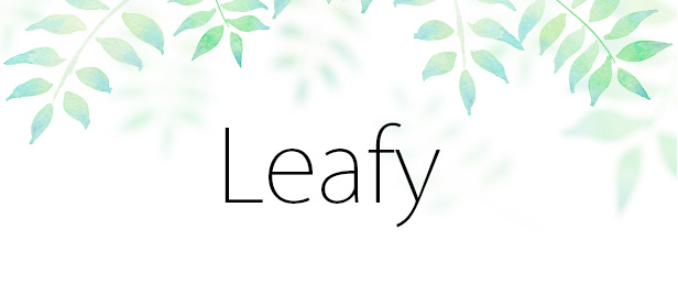 Leafy Blog Title Graphic